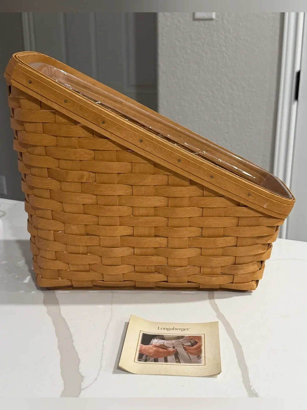Longaberger Magazine Basket — Great Condition, 2004, Signed
